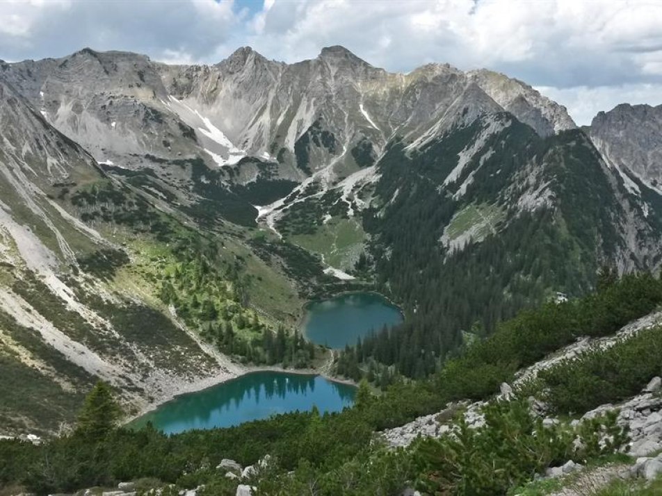 Blick auf die beiden Soiernseen