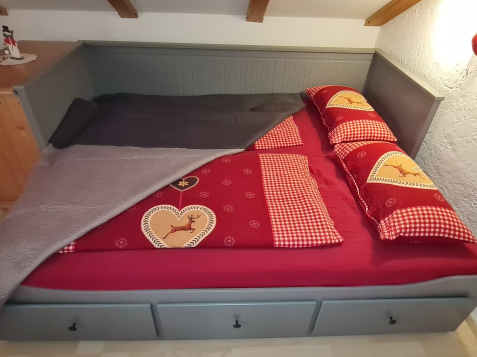 Schlafcouch im Wohnzimmer