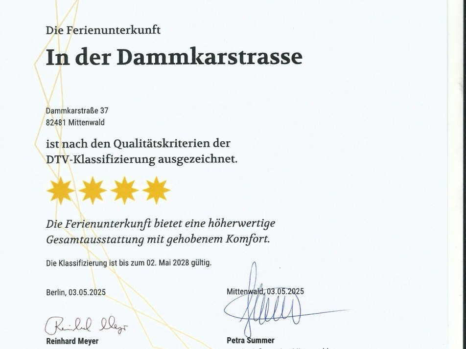 4Sterne 11.05.25 Urkunde