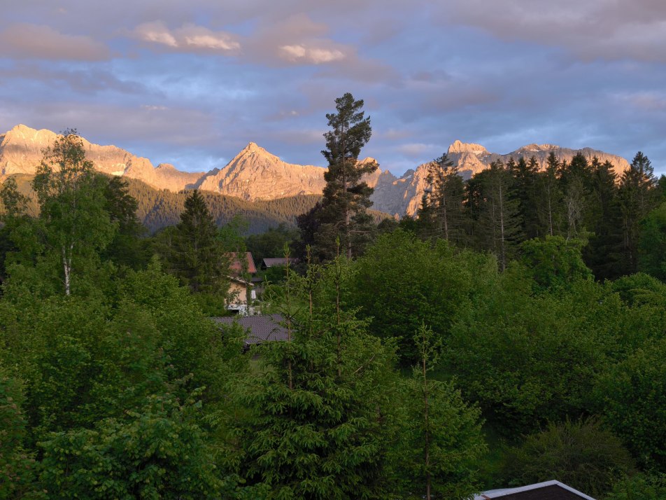 Ferienwohnung Soiernblick Krün Blick vom Balkon, © Schmid Ferienwohnung Soiernblick Krün Blick vom Balkon, © Schmid
