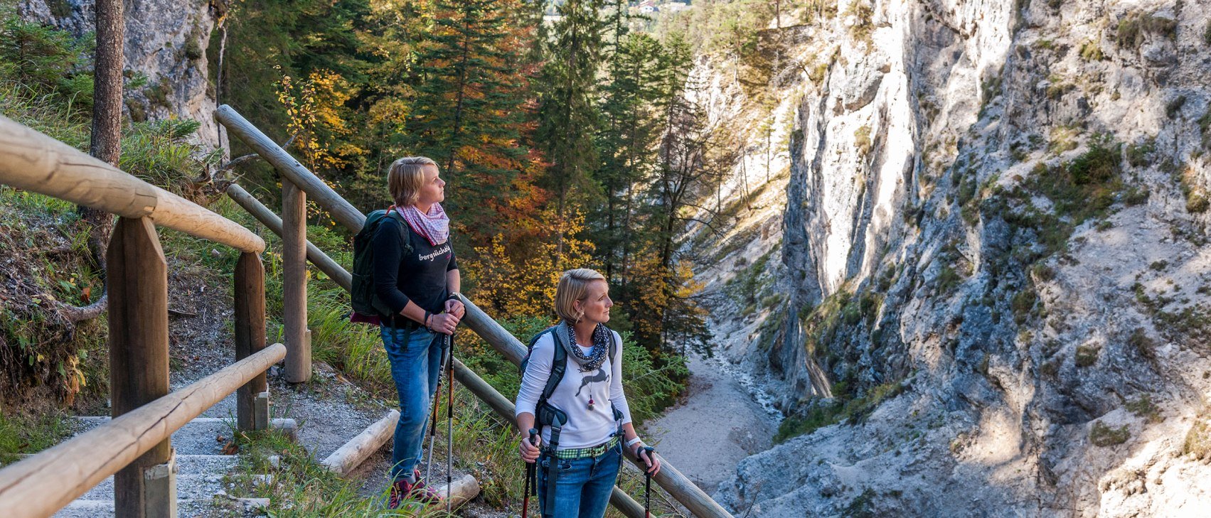 Wandern durch die Hüttlebachklamm, © Alpenwelt Karwendel | bayern.by_Gregor Lengler