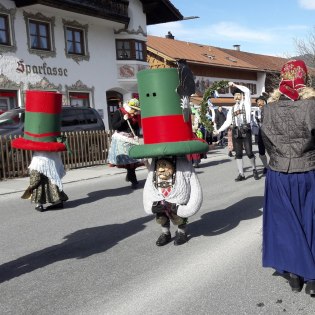 Untersberger Mandl beim Unsinnigen Donnerstag in Krün, © Alpenwelt Karwendel | Magdalena Mayr