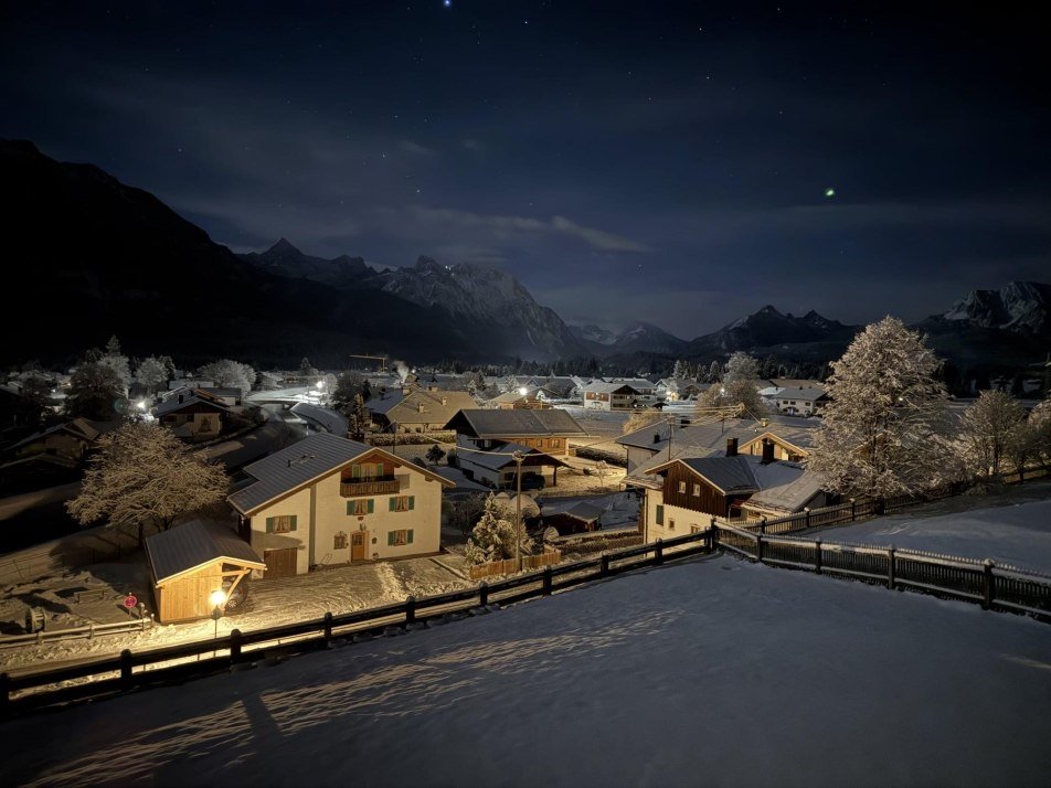 Küche - Ausblick im Winter