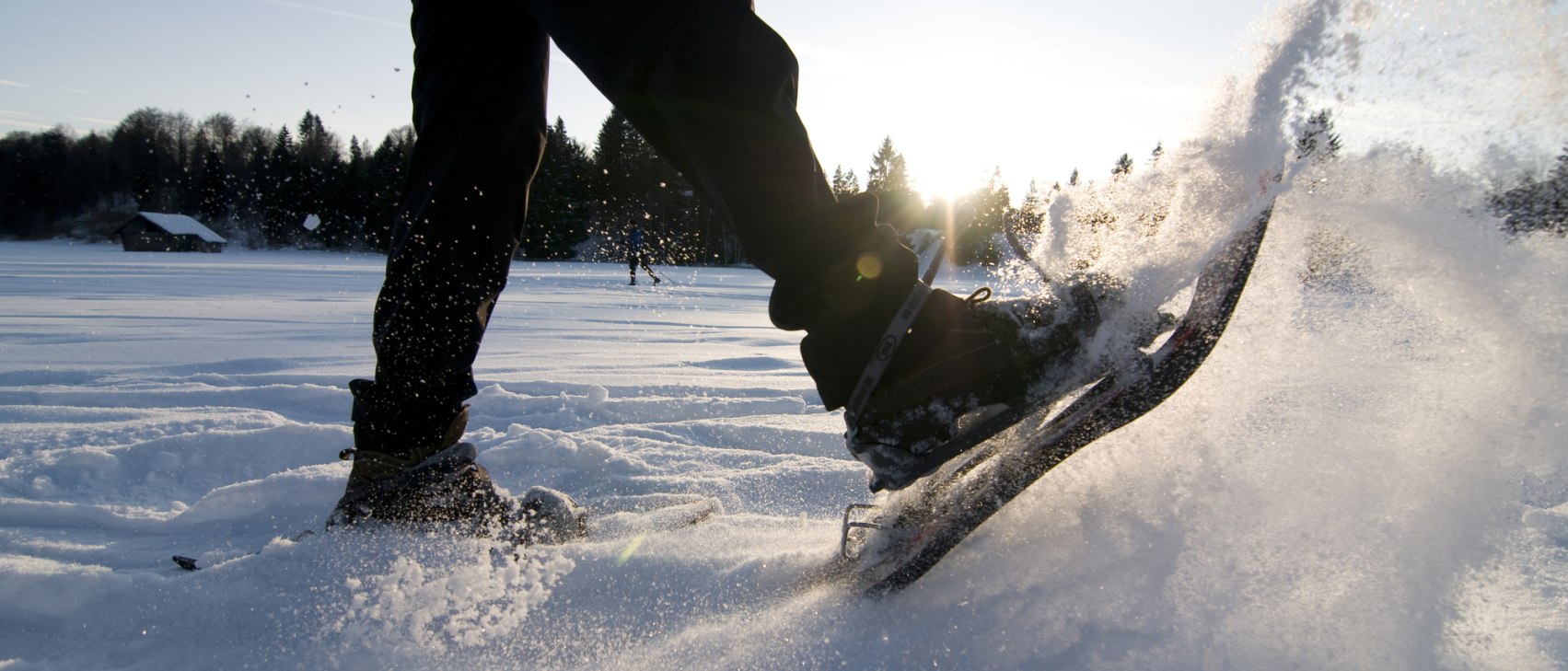 Schneeschuh Sonntenuntergang, © Alpenwelt Karwendel |Idee und Werbung, Tyler Webb