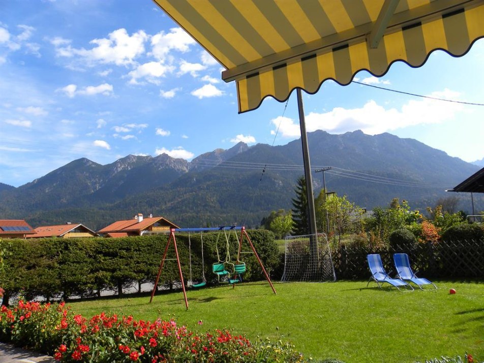 Garden with mountainview