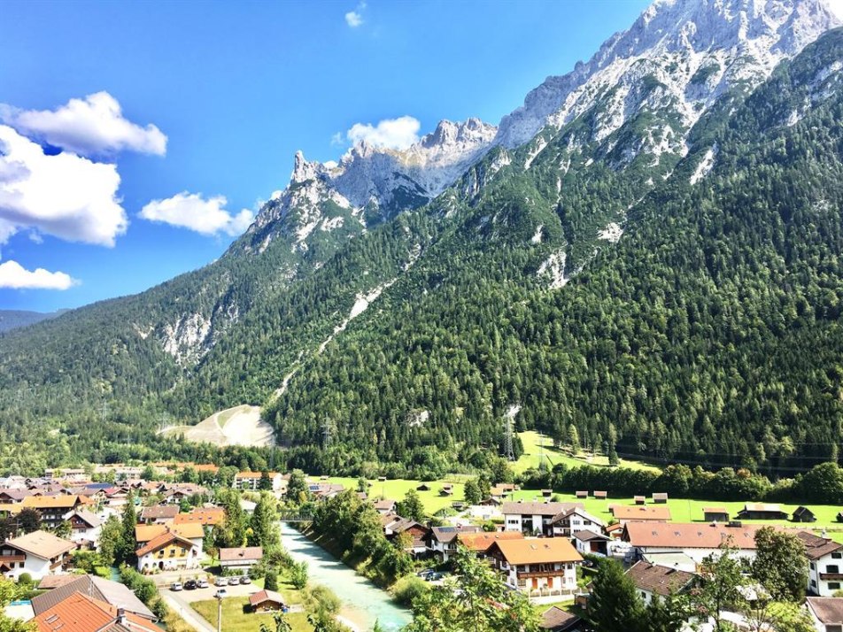 Aussicht vom Balkon