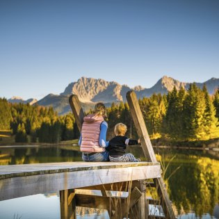 Naturerlebnisse für jung und alt - hier am Geroldsee, © Alpenwelt Karwendel | Paul Wolf