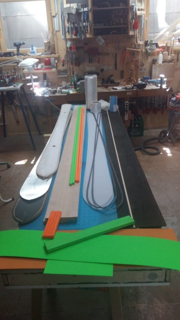 Die Materialien für den Zode-Ski , © Alpenwelt Karwendel | Andrea Schmölzer Die Materialien für den Zode-Ski , © Alpenwelt Karwendel | Andrea Schmölzer