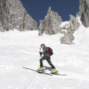 Skitouren im oberbayerischen Karwendelgebirge, © Alpenwelt Karwendel | Bergschule Alpenwelt Karwende