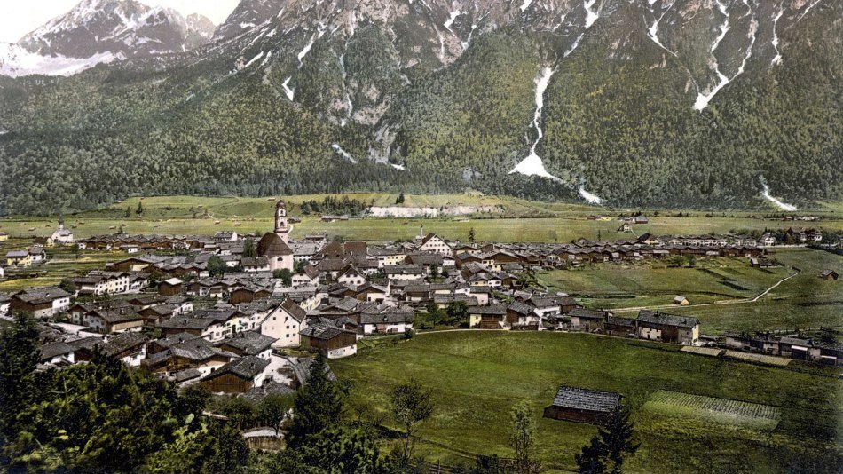 Mittenwald an der Isar um 1900, © Alpenwelt Karwendel | Franz-Paul Reindl