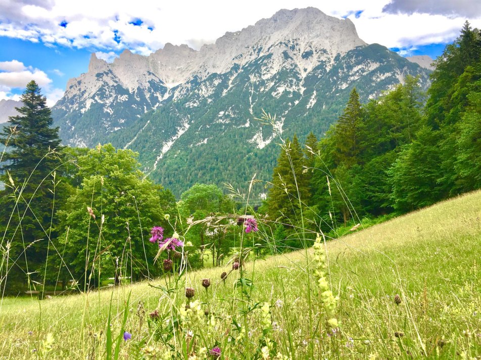 Kurpark - Blick auf Karwendel, © A. Sahin