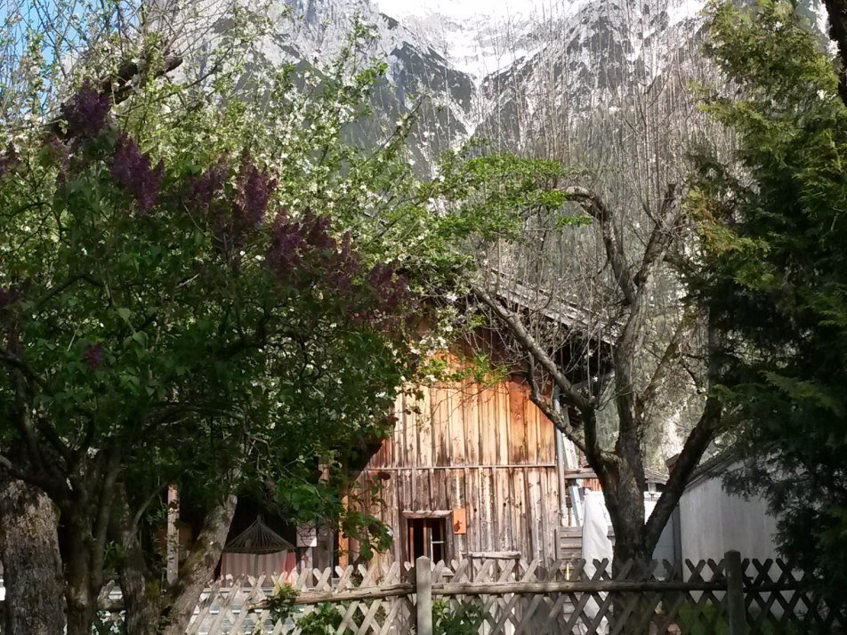 Garten mit Blick zum Karwendel