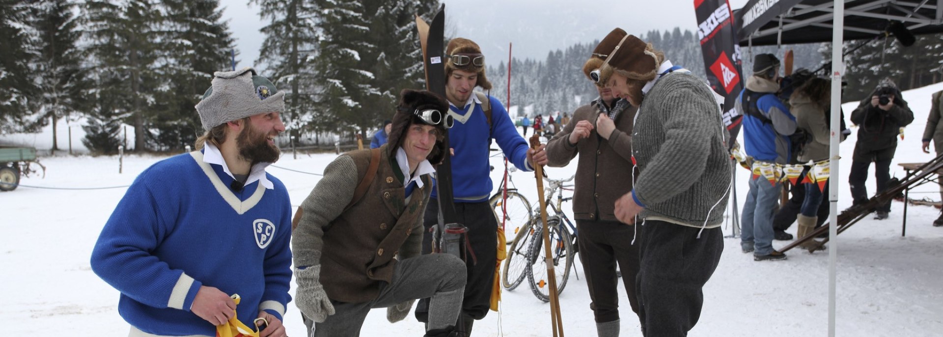 Historisches Skirennen am Barmseelift in Krün Alpenwelt Karwendel, © Alpenwelt Karwendel | Christoph Schober