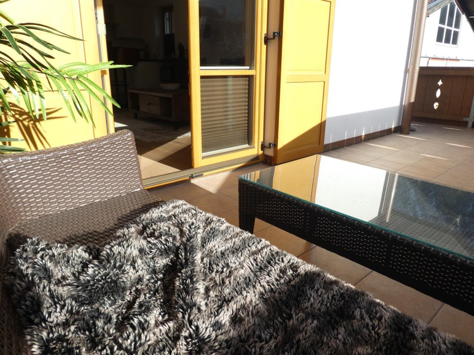 big sunny balcony