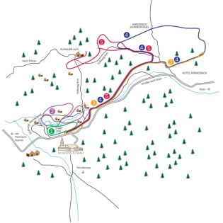 Übersicht Loipen in Elmau, © Schloss Elmau