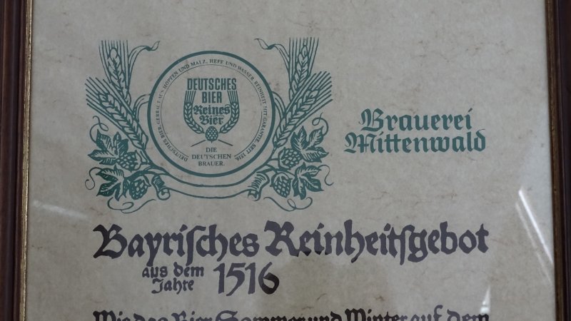 Das Bayerische Reinheitsgebot wird auch hier noch streng gewahrt, © Alpenwelt Karwendel | Andrea Schmölzer Das Bayerische Reinheitsgebot wird auch hier noch streng gewahrt, © Alpenwelt Karwendel | Andrea Schmölzer