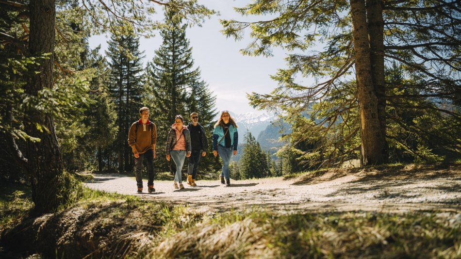 Wanderweg zum Kranzberg über Mittenwald in Oberbayern, © Alpenwelt Karwendel | Kristof Göttling