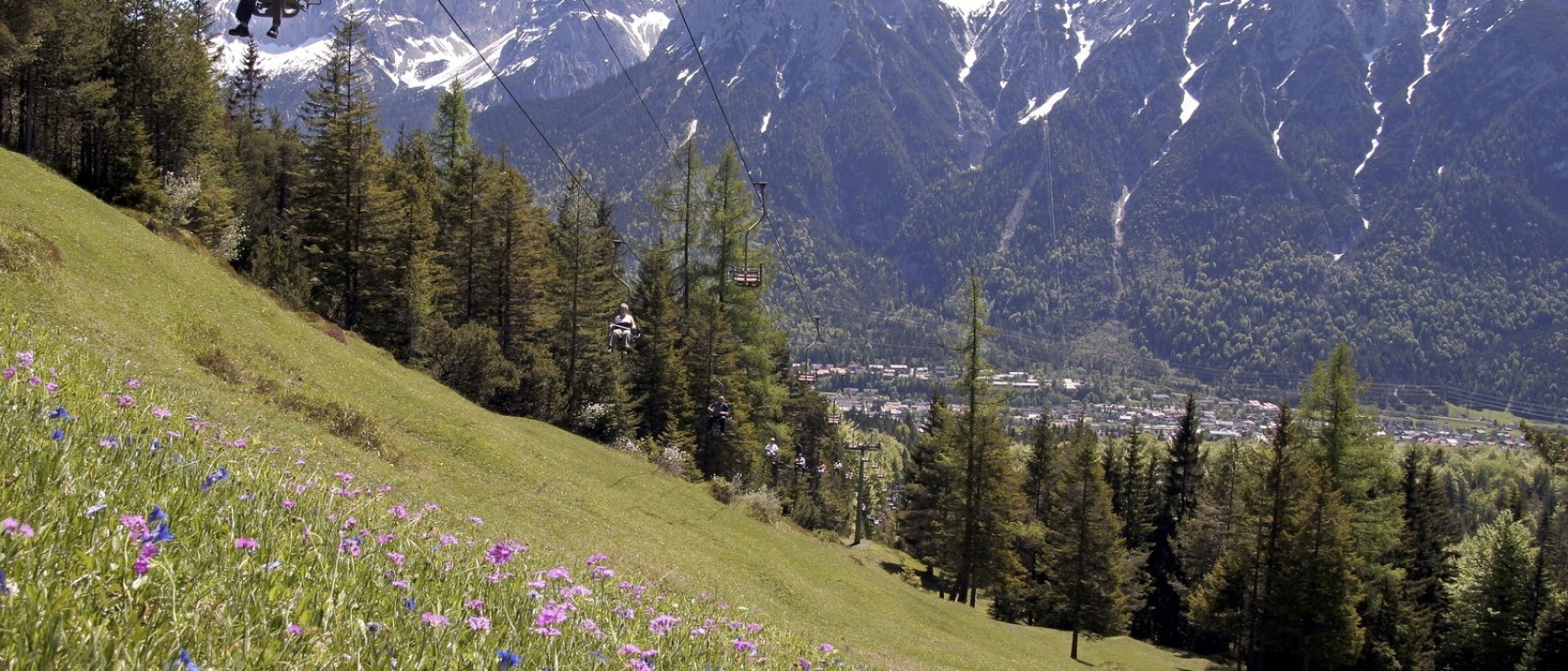 Kranzberg Sessellift Mittenwald, © Alpenwelt Karwendel | Rudolf Pohmann