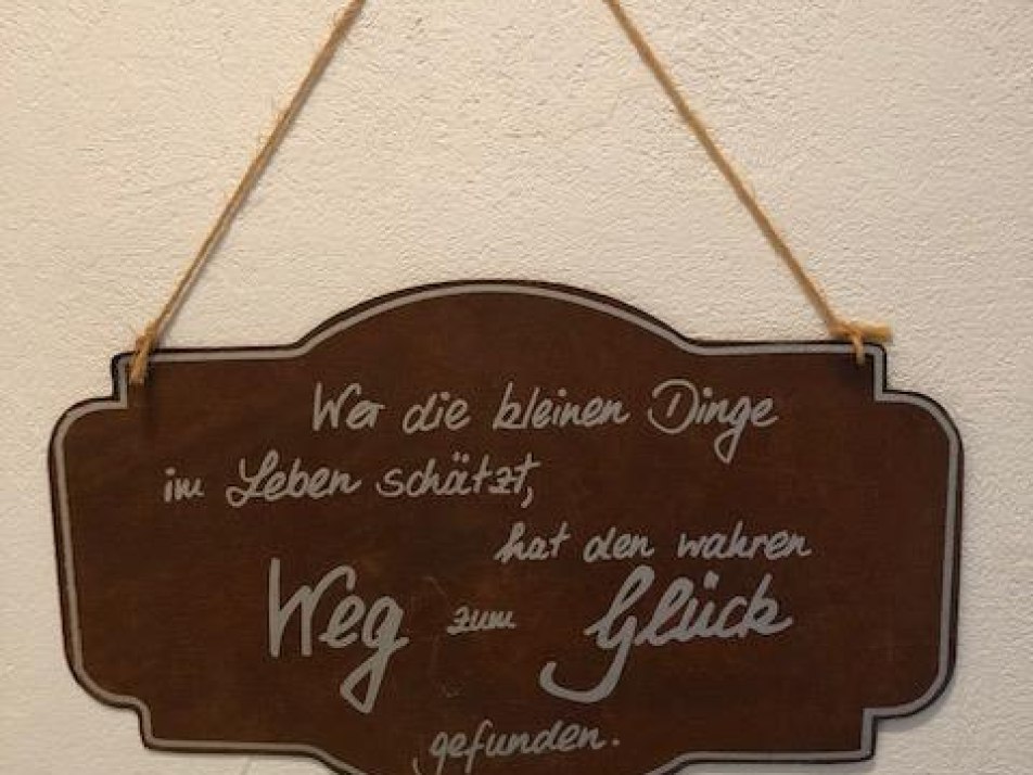 Ein Spruch zum nachdenken