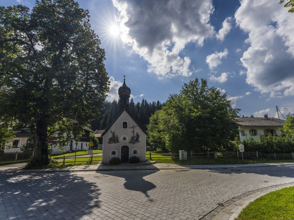 Kapelle in Klais bei Krün, © Alpenwelt Karwendel | Wolfgang Ehn