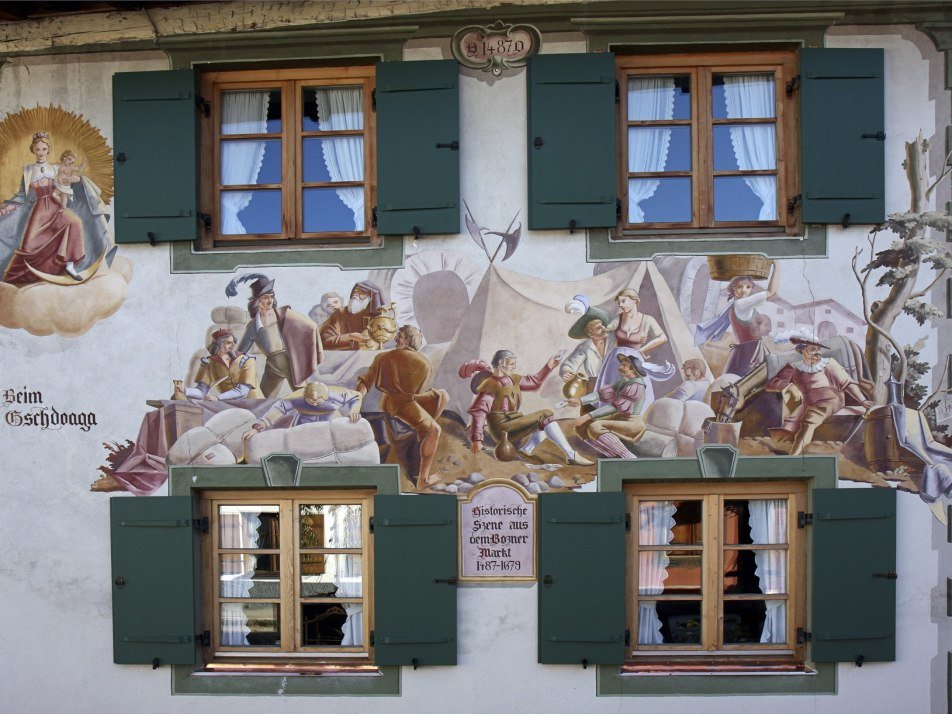 Lüftlmalerei Mittenwald, © Alpenwelt Karwendel|Rudolf Pohmann