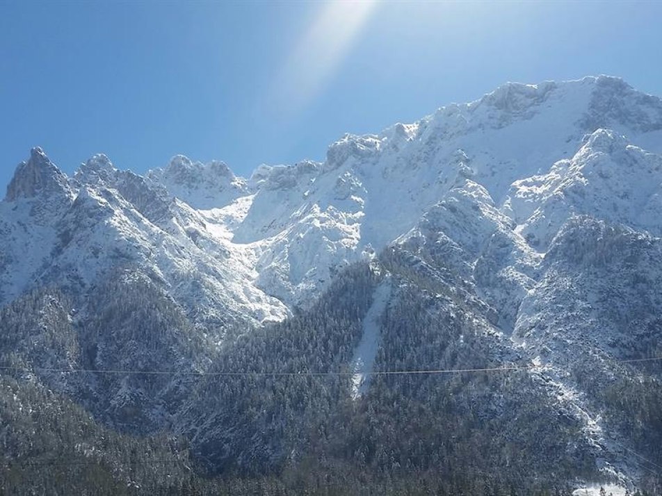 Ausblick Karwendel von unserem Haus