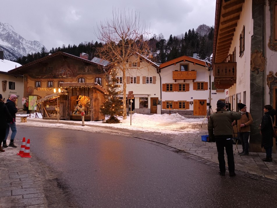 Dreharbeiten für einen ZDF Weihnachts Film