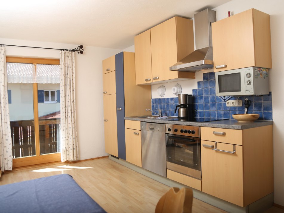 Küche in der oberen Wohnung