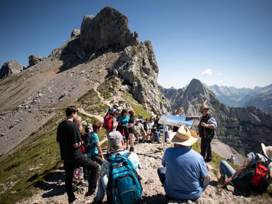 Rundblickerklärung am Karwendel, © AWK/Philipp Gülland