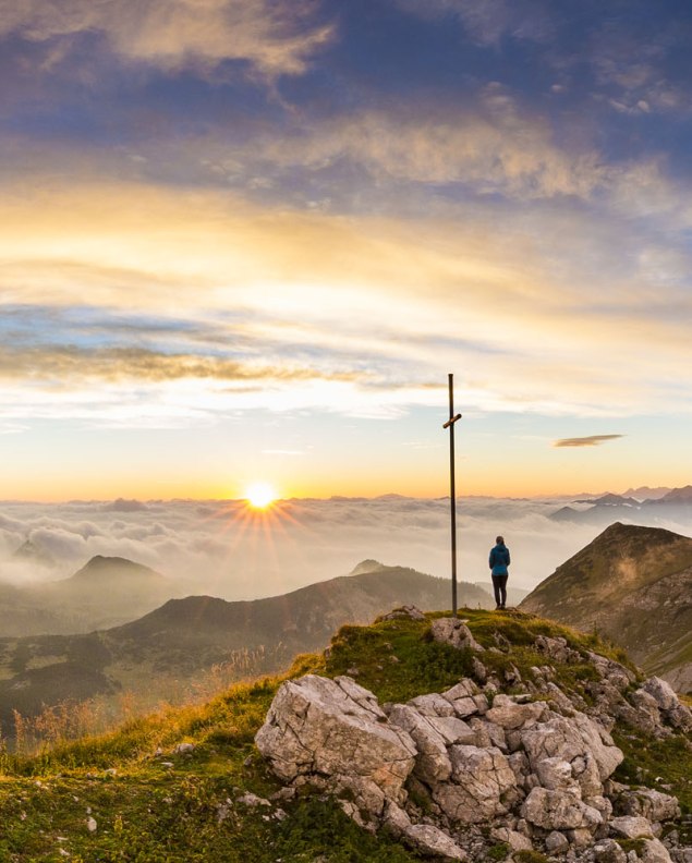 Bergmomente auf dem oberen Risskopf nebst Krottenkopf, © Alpenwelt Karwendel | Kriner & Weiermann