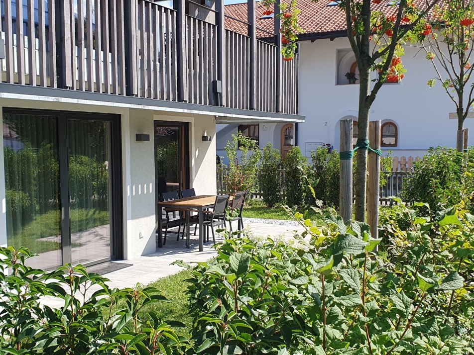 Terrace and Garden at Alpenlodge Leo