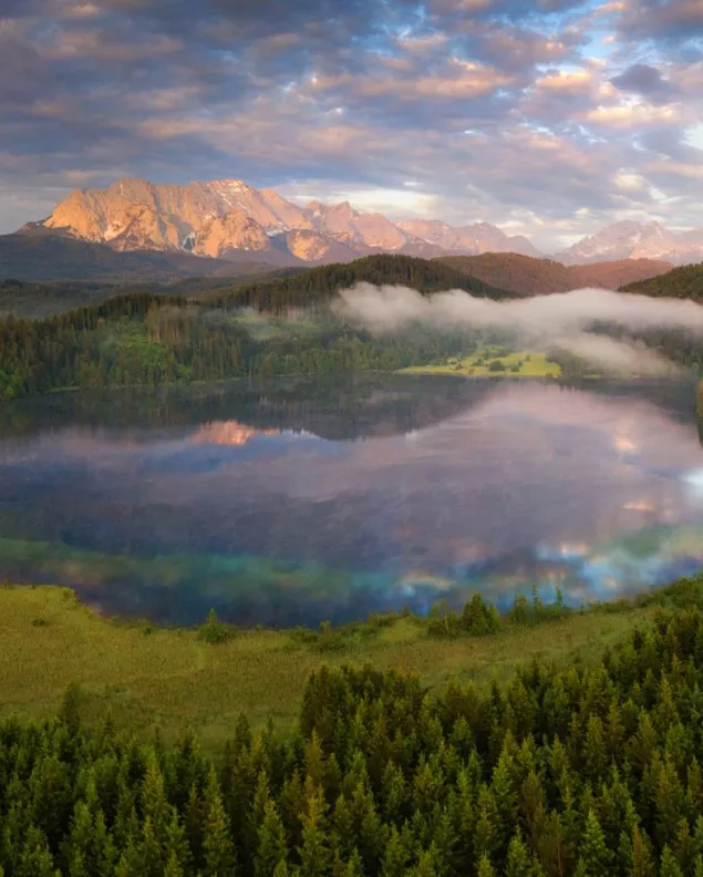 Einer der schönsten Badeseen in Bayern - der Barmsee bei Krün, © Alpenwelt Karwendel | Maximilian Ziegler