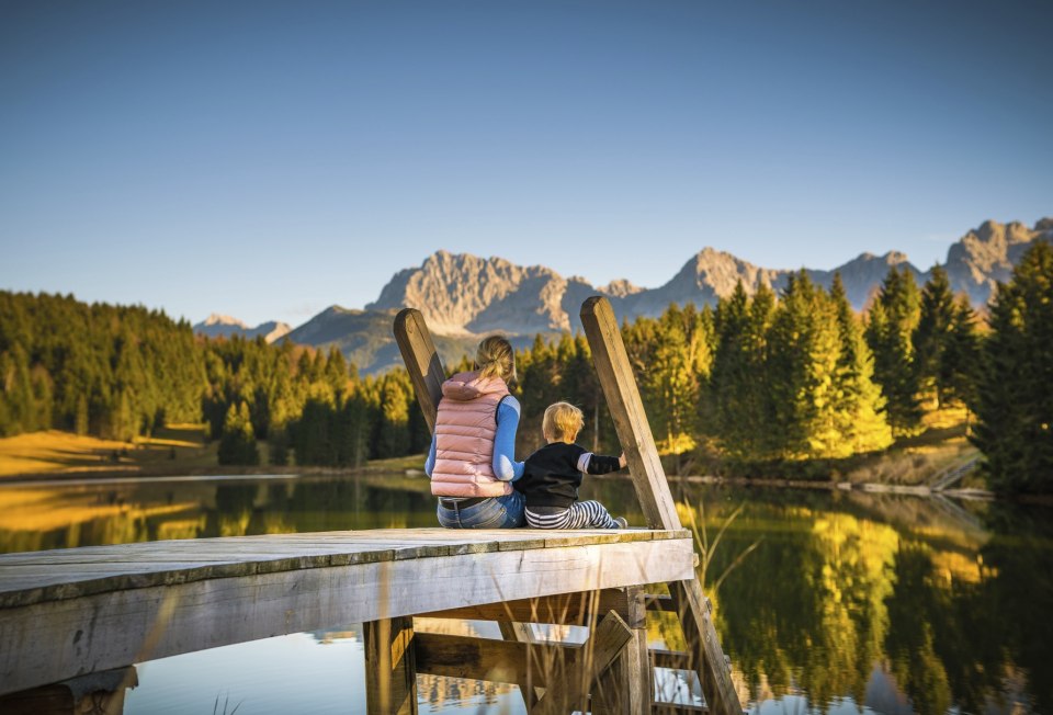 Naturerlebnisse für jung und alt - hier am Geroldsee, © Alpenwelt Karwendel | Paul Wolf