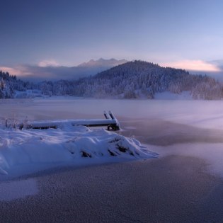 zugefrohrener Geroldsee im Winter, © Alpenwelt Karwendel | Rudolf Pohmann