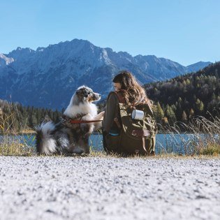 Wanderung um den Lautersee mit Vierbeiner, © Alpenwelt Karwendel | Sarah Stahl