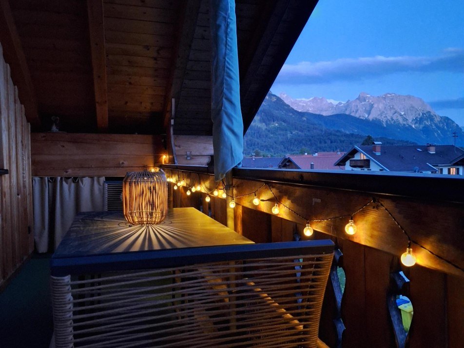 Abendstimmung Sommer Balkon