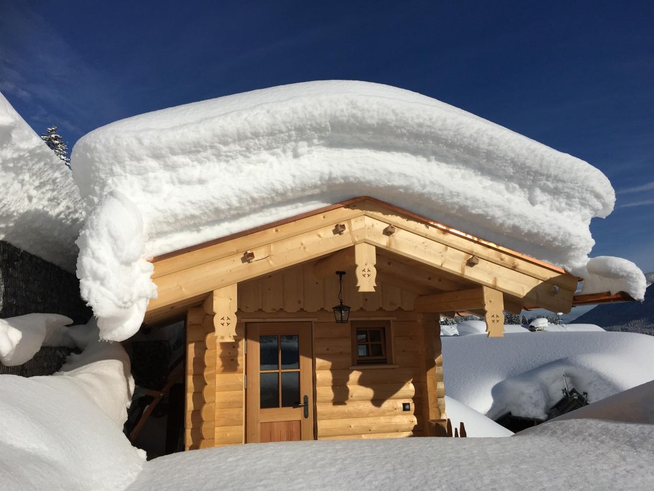 Sauna im Winter