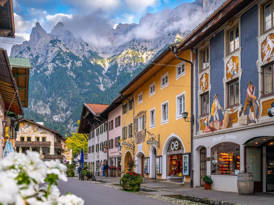 Mittenwald-Blick auf Karwendel