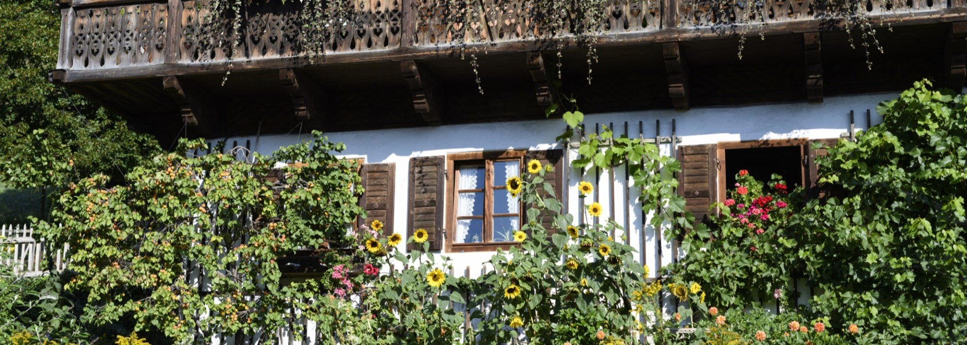 Typisches Haus an der Wallgauer Sonnleiten, © Alpenwelt Karwendel | Wolfgang Ehn