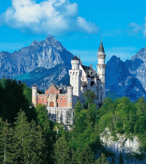 Schloss Neuschwanstein bei Füssen in Oberbayern., © Bayerische Schlösserverwaltung (Foto: Anton Brandl, München) www.neuschwanstein.de