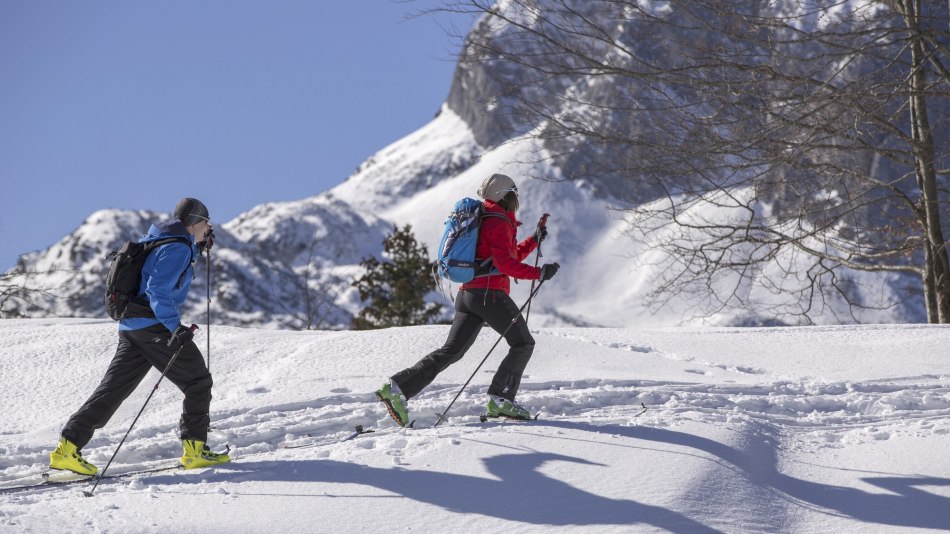 Unterwegs auf der K2 Skitourenroute am Kranzberg, © Alpenwelt Karwendel | Best of Winter_Thomas Bichler 