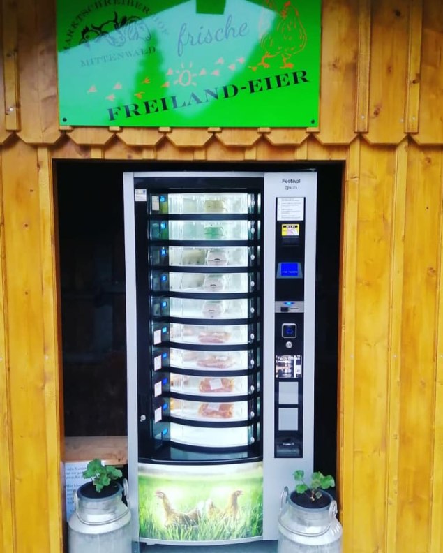 Automat vom Marktschreiber-Hof in Mittenwald, © Metzgerei Rieder Facebook