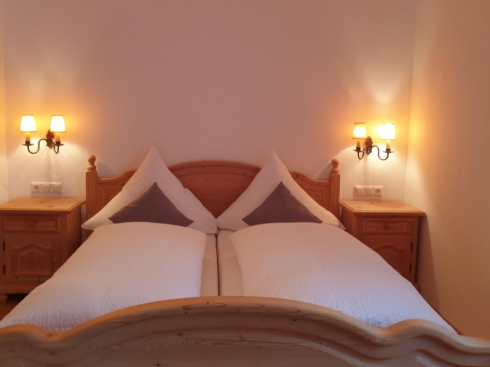 Bedroom with a double bed