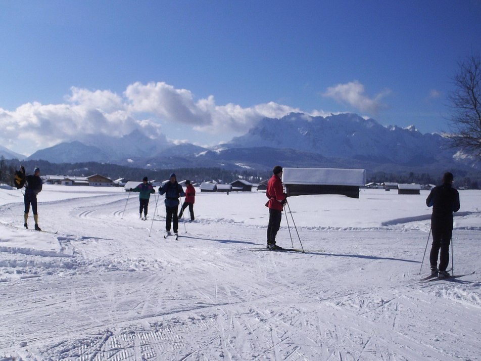 Winterimpressionen vor Wettesteinmassiv