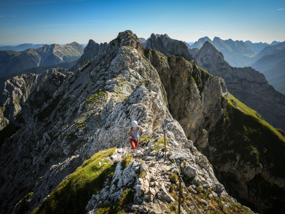 Mittenwalder Klettersteig am Karwendel in der Alpenwelt Karwendel, © Alpenwelt Karwendel| Philipp Gülland