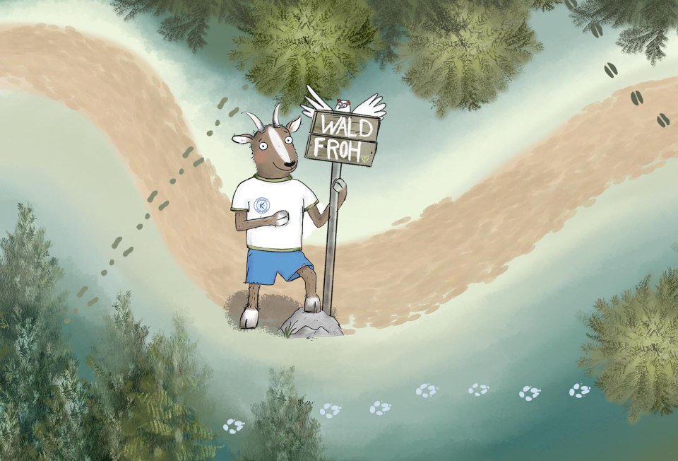 Waldfroh - Illustration von karlmeise, © karlmeise