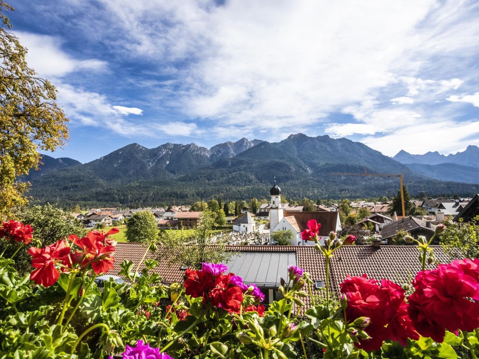 Blick vom Balkon