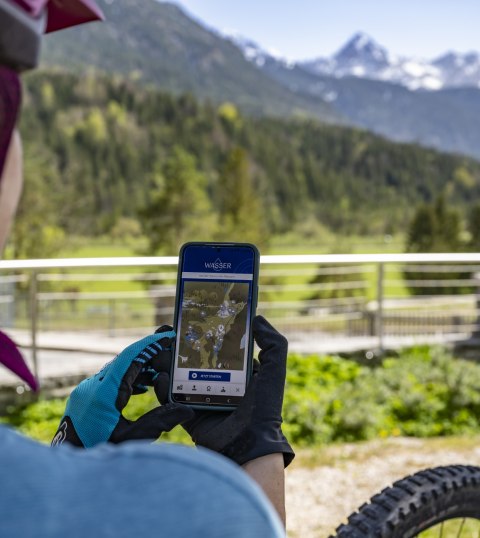 Entdecken Sie die Alpenwelt Karwendel mit dem E-Bike und erfahren Sie dabei Interessantes in der Erlebniswege App, © Alpenwelt Karwendel | Pierre Johne