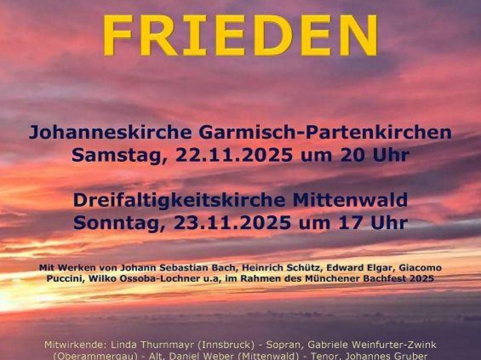 Chor- und Orchesterkonzert - VERLEIH UNS FRIEDEN