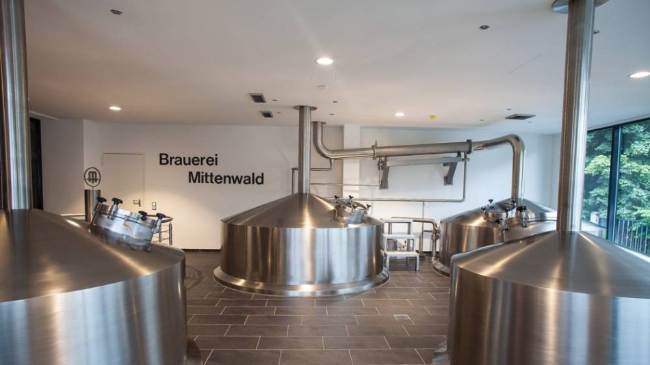 Sudhaus der Brauerein Mittenwald, Deutschlands höchstgelegene Privatbrauerei, © Brauerei Mittenwald | Johann Neuner GmbH&Co.KG